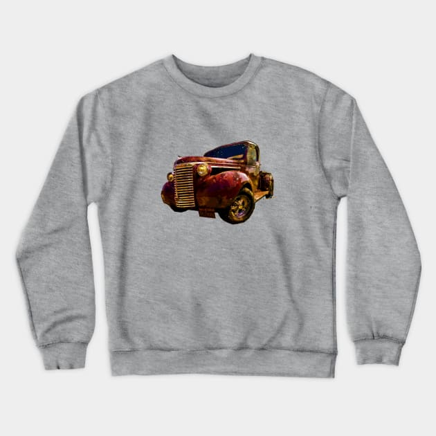 39 Chevy Pickup Maroon'd Crewneck Sweatshirt by vivachas